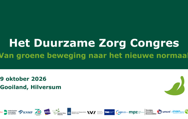Aankondiging van Het Duurzame Zorgcongres