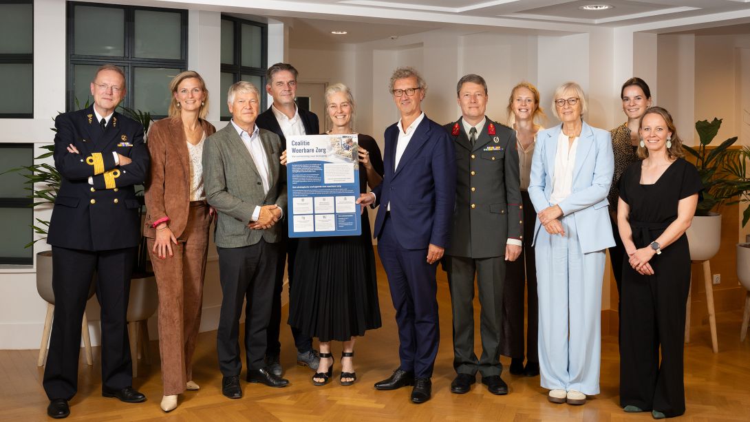 Groepsfoto Coalitie Weerbare zorg