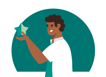 Illustratie van zorgverlener