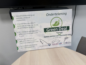 Ondertekend document Green Deal