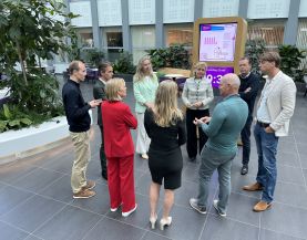 Leden van de BIC Duurzaamheid bij Alrijne ziekenhuis