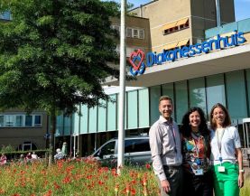 Sjoerd van Huffelen, Ashley Strougo en Vivian Broex 